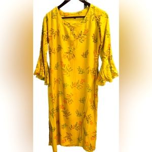 Yellow Floral/Hippie Dress